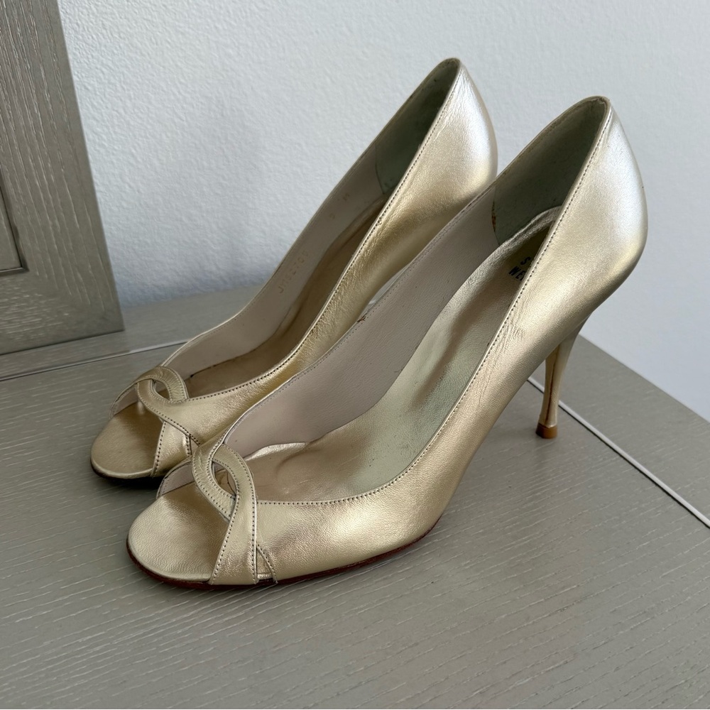Stuart Weitzman Open Toe Pump
